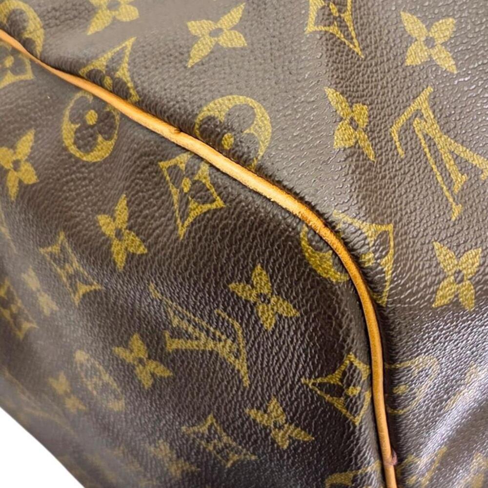 LOUIS VUITTON Brown Monogram Keepall 55 Boston Bag - Picture 8 of 16